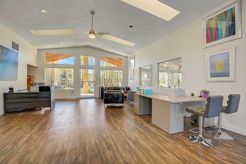 Pines Apartments kitchen with appliances